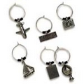 Bon Voyage Wine Charm Set (Set of 6)